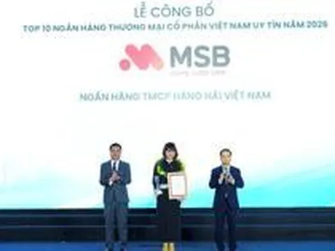 MSB được Vietnam Report vinh danh tại hai bảng xếp hạng uy tín năm 2026
