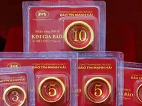 Giá vàng hôm nay (9/8): Bảo Tín Mạnh Hải, Mi Hồng niêm yết khác lạ