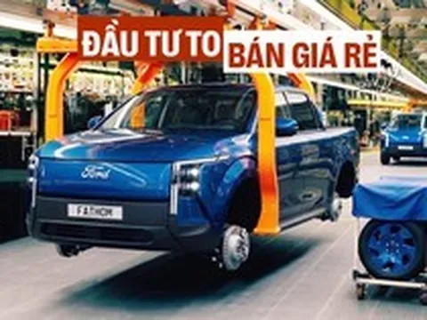 Xem dây chuyền 54.000 tỷ đồng lắp Ford Fathom - bán tải điện ‘giá rẻ’ nhỏ hơn Ranger: Tách xe thành 3 phần, nhôm đúc nguyên khối