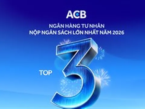 ACB đóng góp 5.800 tỷ đồng vào ngân sách Nhà nước, Top 3 Khối ngân hàng tư nhân