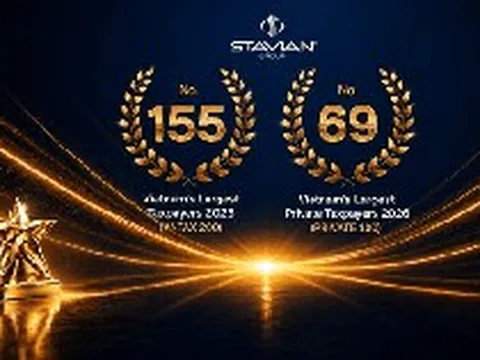 Tập đoàn Stavian được vinh danh Trong Top 155 VNTAX 200 Và Top 69 PRIVATE 100 năm 2026