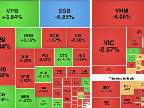 VN-Index mất mốc 1.800 điểm trong phiên đầu tiên sau khi được nâng hạng