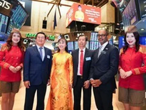 Nữ tỷ phú Nguyễn Thị Phương Thảo tham dự lễ rung chuông NYSE của Ngoại trưởng Mỹ Marco Rubio vào ngày Việt Nam được nâng hạng thị trường 21/9