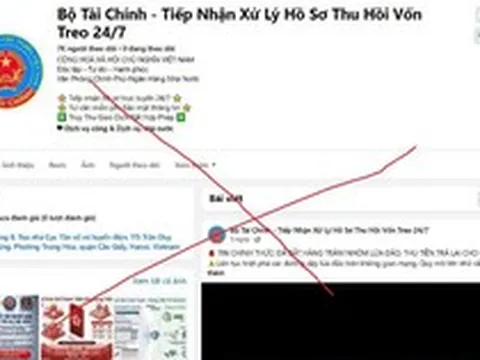 Cảnh giác trang Facebook giả mạo “Bộ Tài chính” để lừa đảo người dân