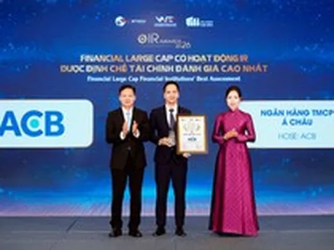 ACB được giới tài chính đánh giá cao nhất về hoạt động IR trong nhóm Financial Large Cap