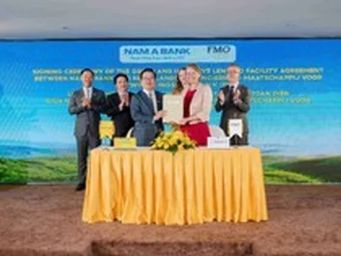 Nam A Bank nhận tài trợ 60 triệu USD từ FMO,  mở rộng dòng vốn xanh quốc tế