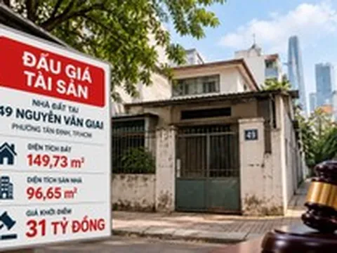 Ngân hàng rao bán mảnh đất 150m2 với giá 31 tỷ đồng