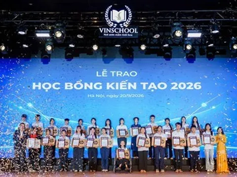 Học bổng Kiến tạo mùa 6 của Vinschool: Trao cơ hội để học sinh kiến tạo tương lai