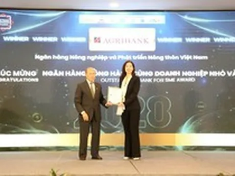 Agribank được vinh danh 3 giải thưởng Ngân hàng Việt Nam tiêu biểu 2026