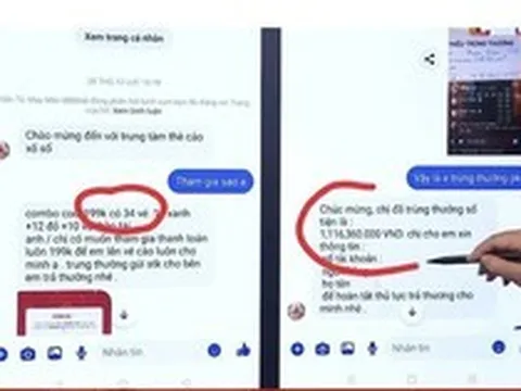 Thủ đoạn sau hình thức livestream vé cào trúng thưởng
