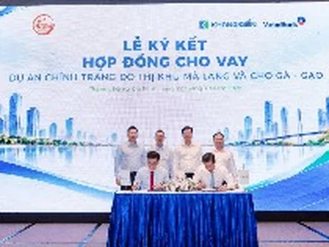 Khang Điền ký hợp đồng vay Viettinbank cho dự án chỉnh trang đô thị khu Mả Lạng và Chợ Gà – Gạo