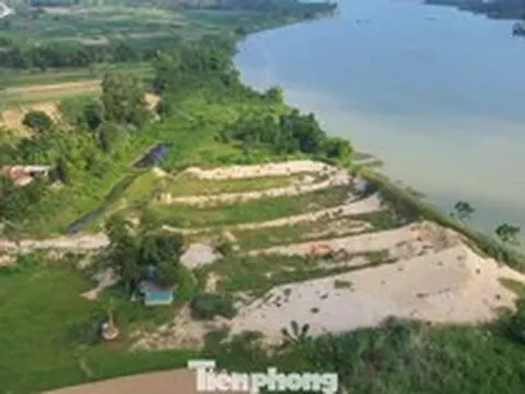 Cận cảnh mỏ cát liên quan sai phạm của cựu Phó chủ tịch tỉnh Thanh Hóa Lê Đức Giang