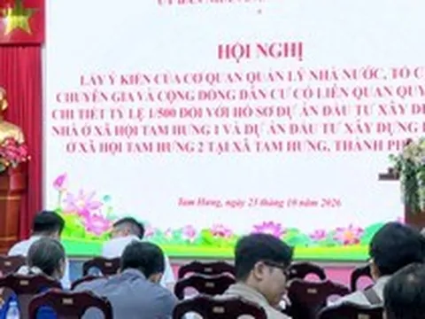 Xã Tam Hưng lấy ý kiến người dân về quy hoạch chi tiết hai dự án nhà ở xã hội