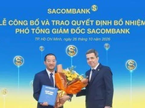 Ông Nguyễn Xuân Ái Quốc làm Phó Tổng Giám đốc SACOMBANK