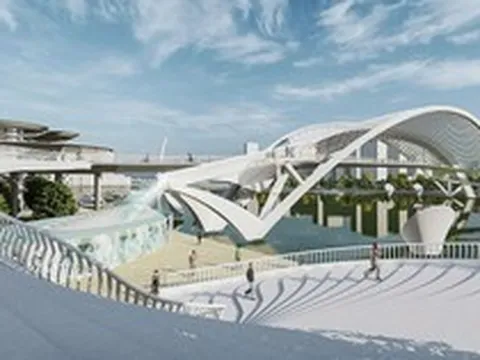 Cây cầu chưa từng có tại Việt Nam dài 720m, 'ngốn' hơn 24.000 lít sơn, dựng một vòm thép nặng hàng nghìn tấn